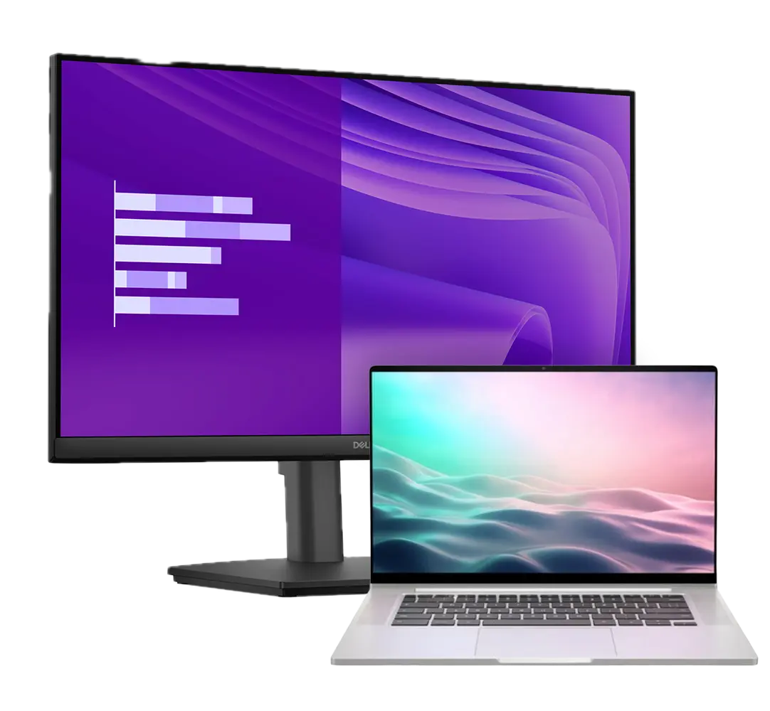 Laptop + Monitor