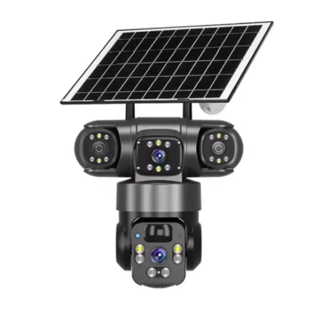 V380 Triple Lens Solar Ptz Camera