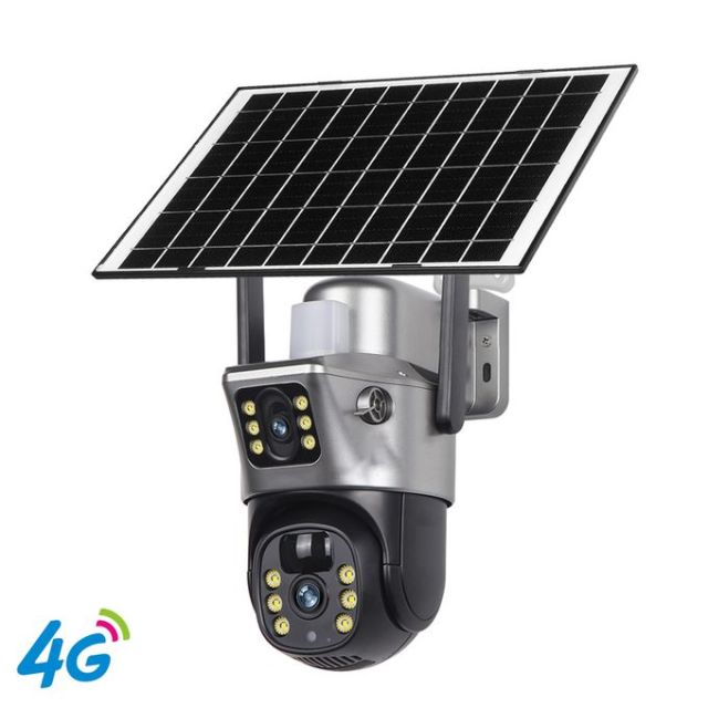 Dual Lens 4G Solar Camera